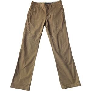 Cremieux Comfort Stretch Chino Pants Khaki 30x30 Straight Fit Classic